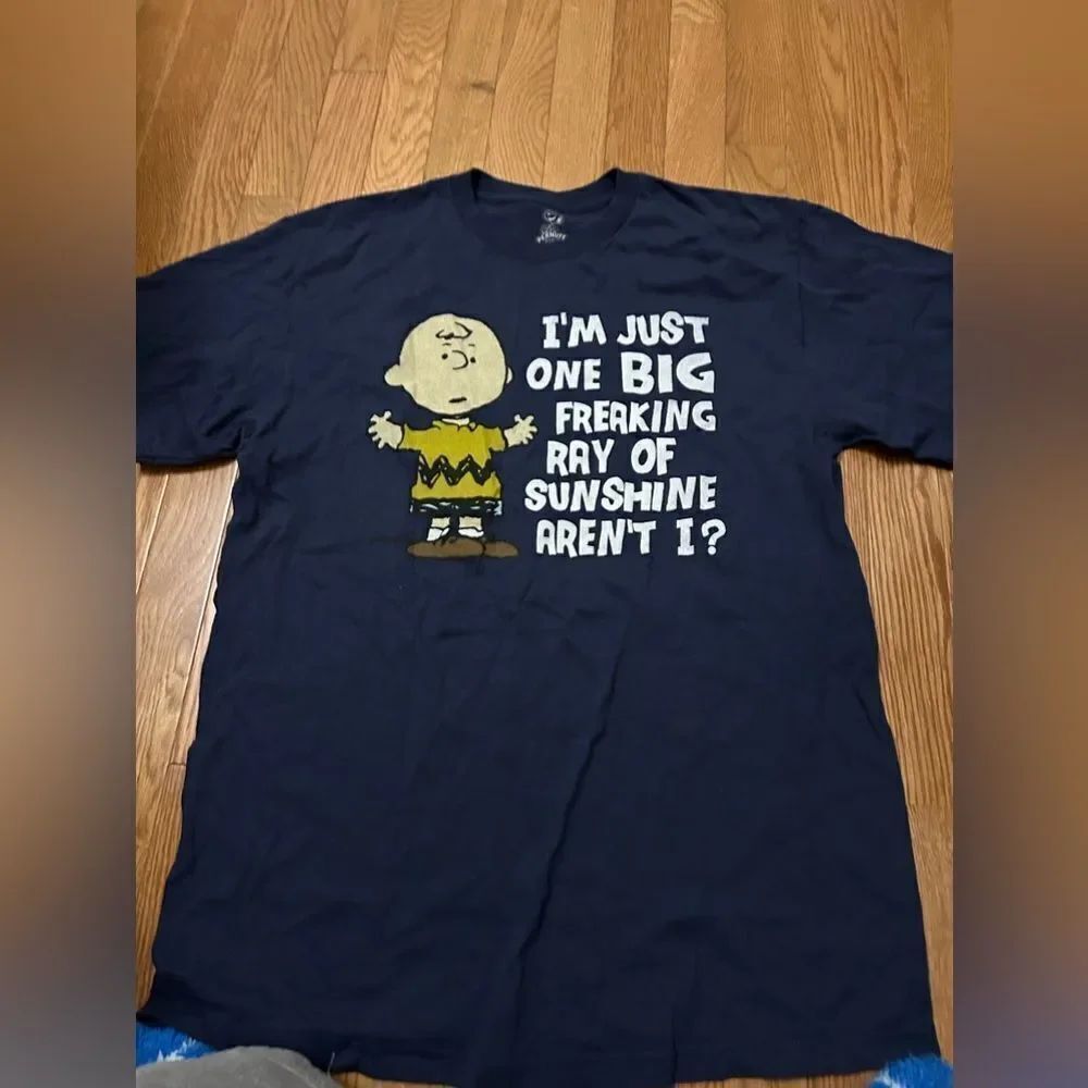 Peanuts Charlie Brown One Freaking Ray of Sunshine Tshirt